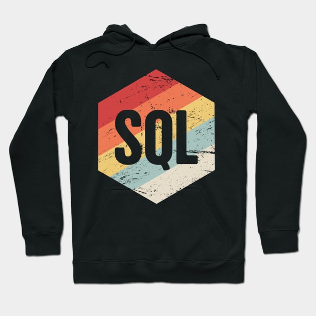 Retro SQL Programming Icon Hoodie by MeatMan